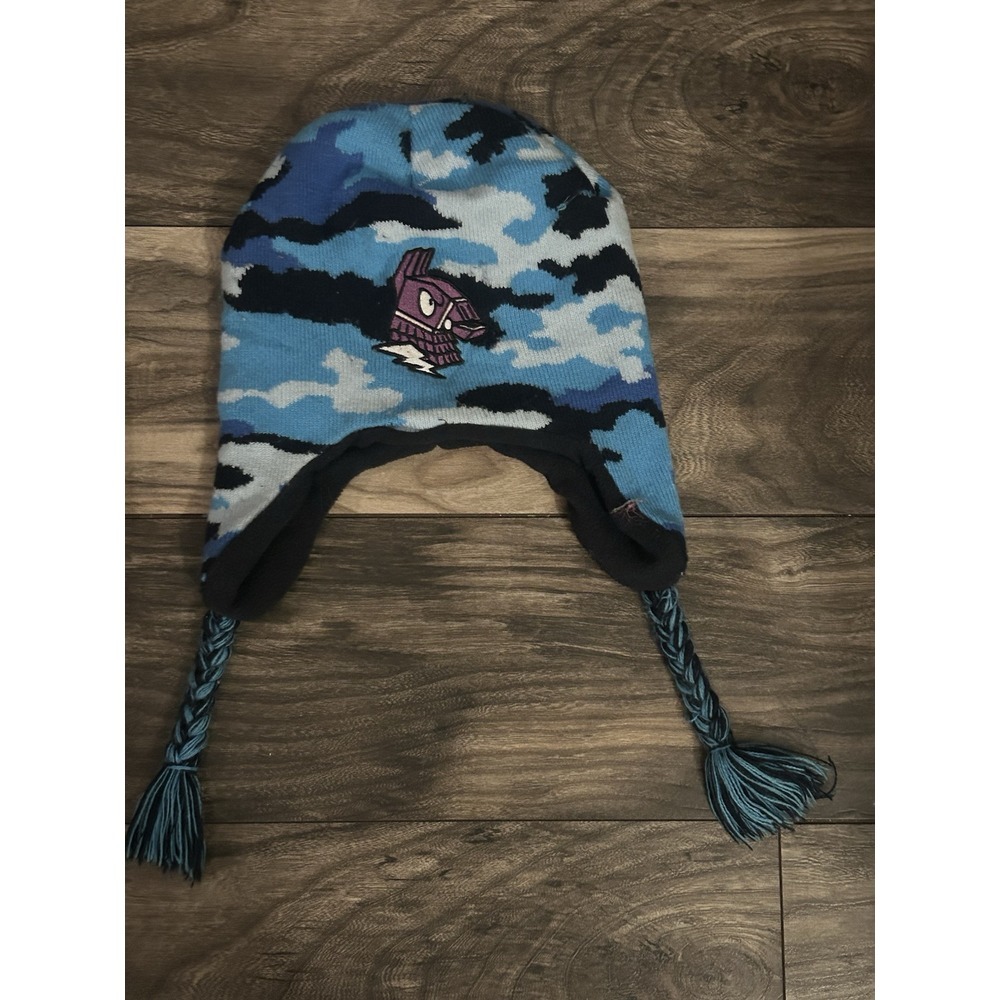 Fortnite‎ Bundle Youth Unisex Gamer Battle Winter Beanie Knit Cap Skull Cap - Picture 2 of 3